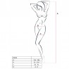 PASSION - WOMAN BS036 BODYSTOCKING NEGRO TALLA UNICA