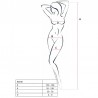 PASSION - WOMAN BS038 BODYSTOCKING ROJO TALLA UNICA