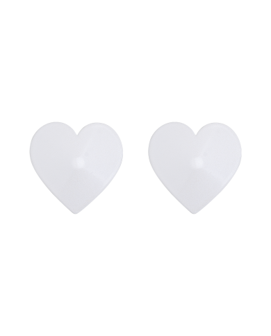 Cubrepezones Corazón Blanco