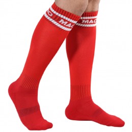 MACHO - CALCETINES LARGOS TALLA UNICA ROJO