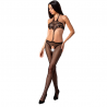 PASSION - WOMAN BS079 BODYSTOCKING - NEGRO TALLA UNICA