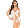 PENTHOUSE - BABYDOLL AFTER SUNSET BLANCO L/XL