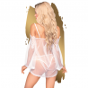 PENTHOUSE - LIP SMACKER BABYDOLL BLANCO L/XL