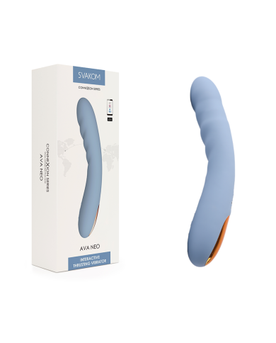 Vibrador para Punto G Ava NEO Azul Controlado por APP Global By Svakom