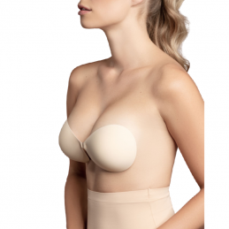 BYE-BRA - SUJETADOR INVISIBLE BEIGE COPA A