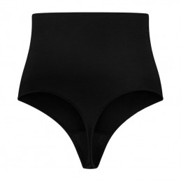 BYE-BRA - FAJA SIN COSTURAS ESTILO TANGA NEGRO TALLA L
