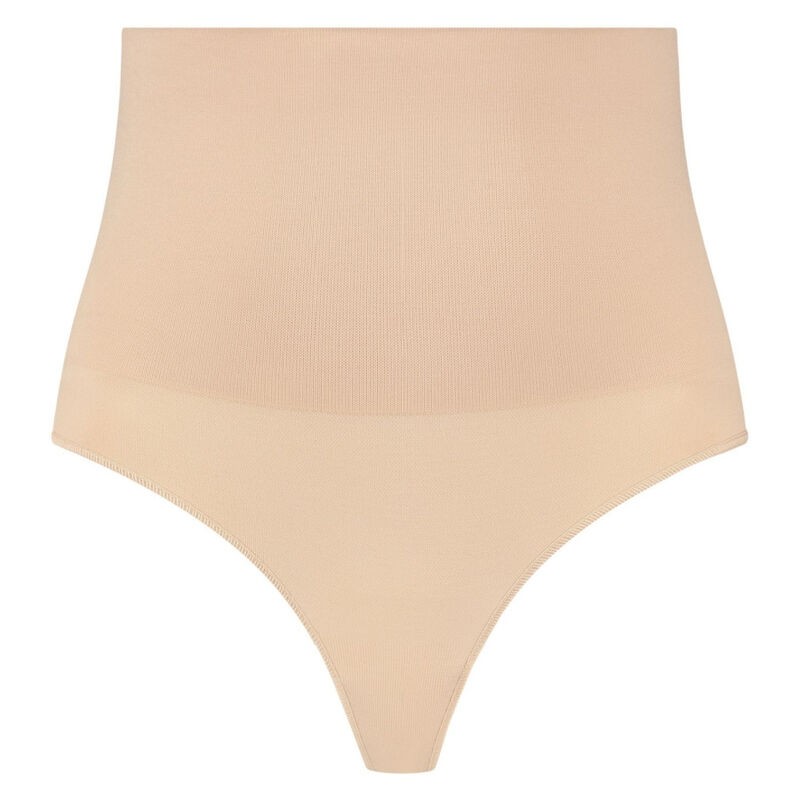 BYE-BRA - FAJA SIN COSTURAS ESTILO TANGA BEIGE TALLA XXL