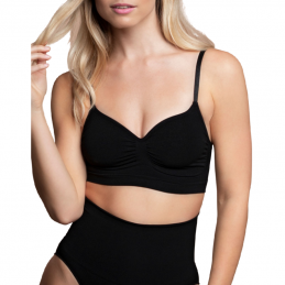 BYE-BRA - MEDIUM CONTROL SUJETADOR SIN COSTURAS NEGRO TALLA M