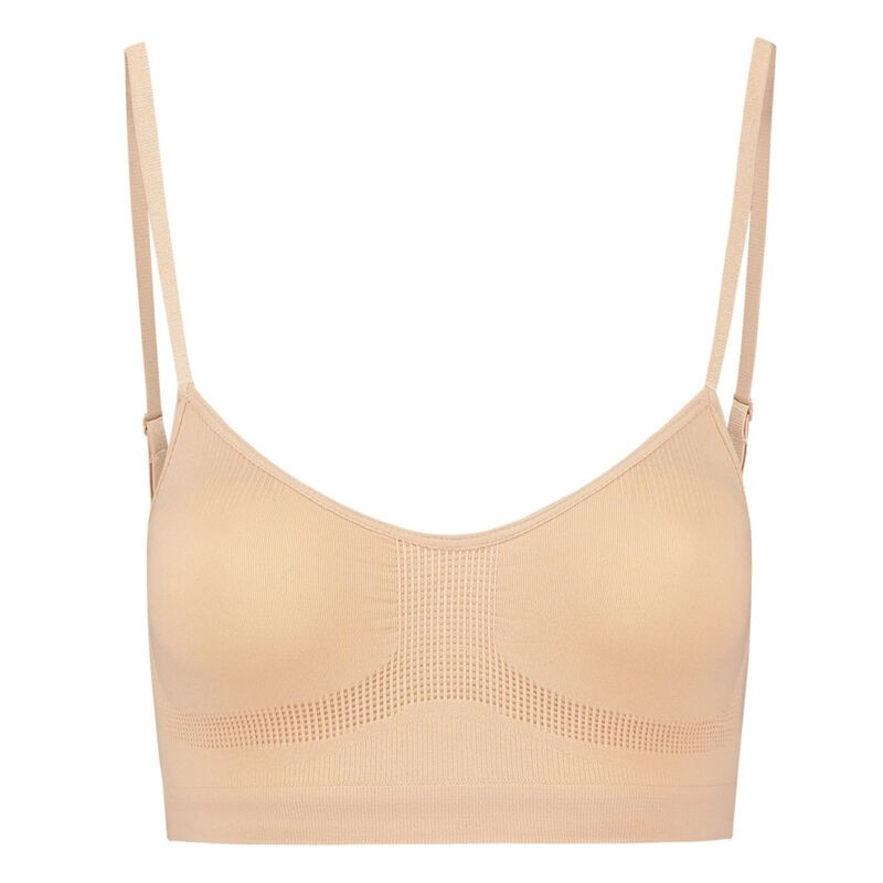 BYE-BRA - MEDIUM CONTROL SUJETADOR SIN COSTURAS BEIGE TALLA S