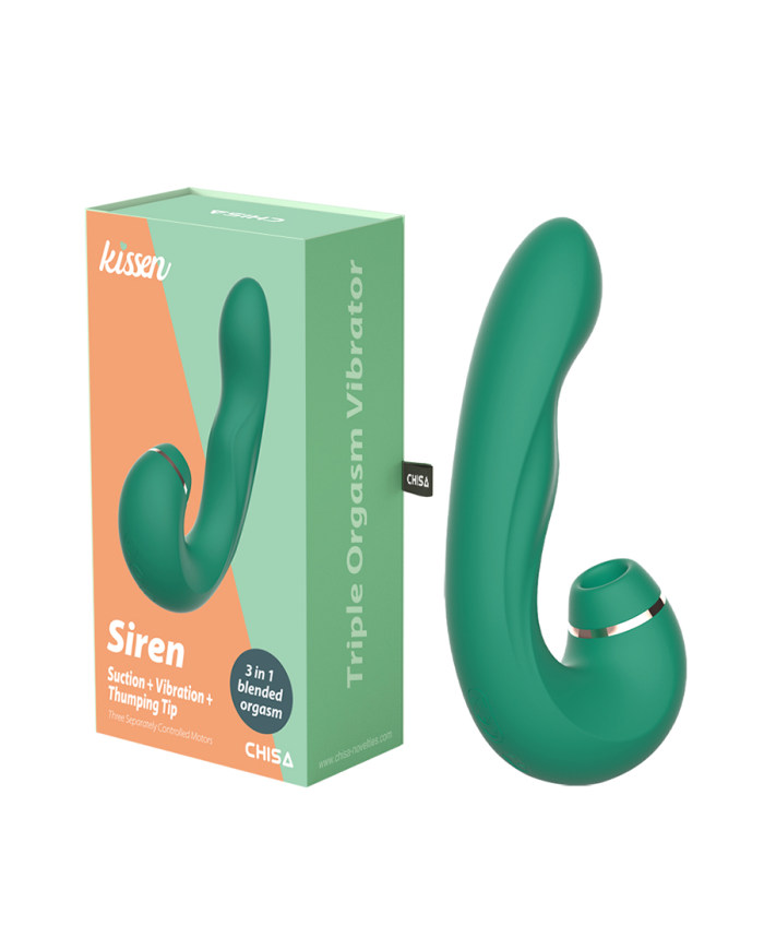 Vibrador Doble Estimulador Siren Green Vibrador Doble Estimulador Siren Green