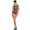 PASSION - WOMAN BS086 BODYSTOCKING ROJO TALLA UNICA