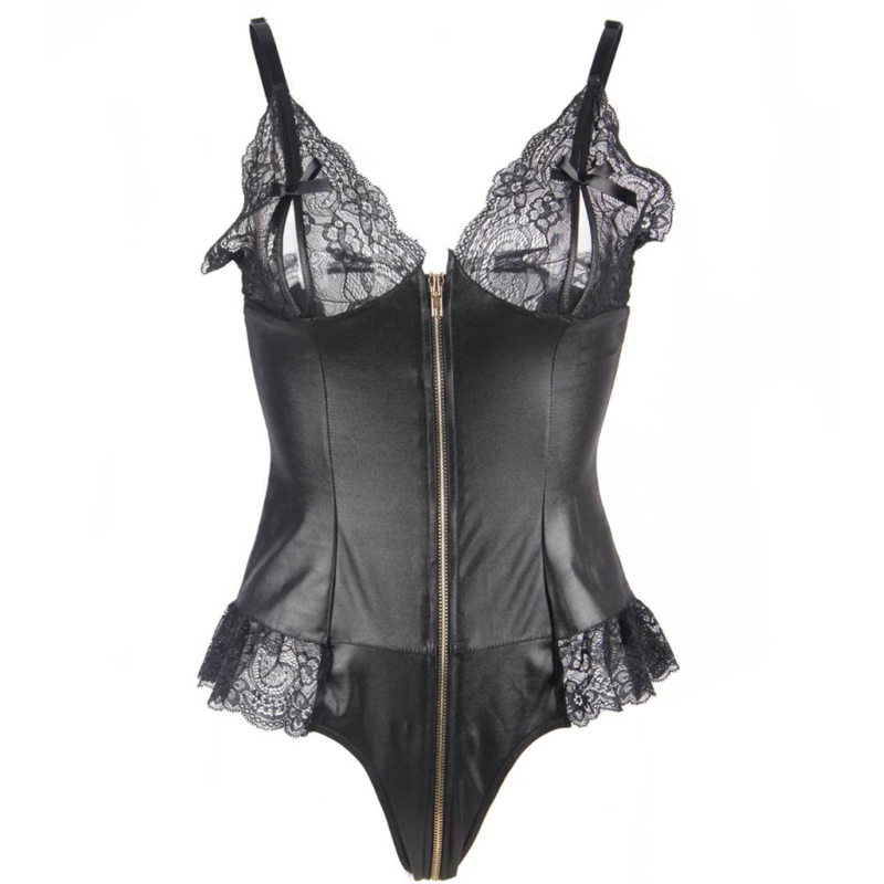 QUEEN LINGERIE - TEDDY CON CREMALLERA L/XL