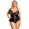 QUEEN LINGERIE - TEDDY CON CREMALLERA L/XL