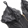 QUEEN LINGERIE - TEDDY CON CREMALLERA PLUS SIZE