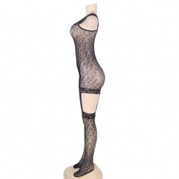 QUEEN LINGERIE - BODYSTOCKING ESTILO LEOPARDO S/L