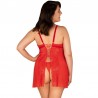 OBSESSIVE - BLOSSMINA CHEMISE Y TANGA 6XL/7XL