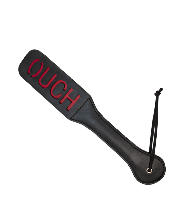 Paleta De Nalgadas Abierta Ouch Negra/Roja