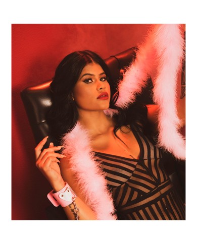 Bufanda De Plumas Rosa