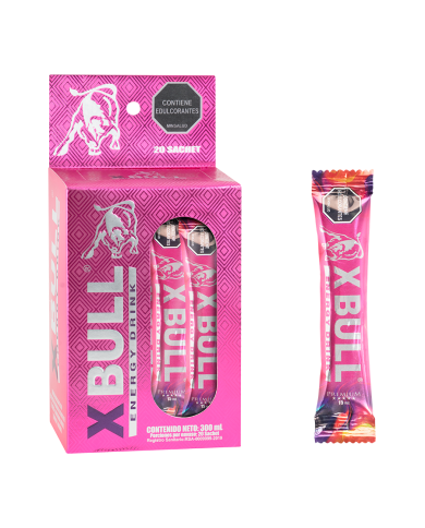 Energizante X-Bull Pink Caja X 20 Sachet de 15 mL