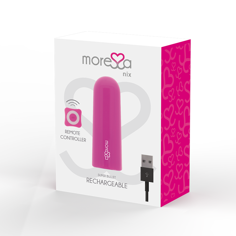 MORESSA - NIX POTENTE VIBRADOR MULTI JUEGOS CONTROL REMOTO ROSA