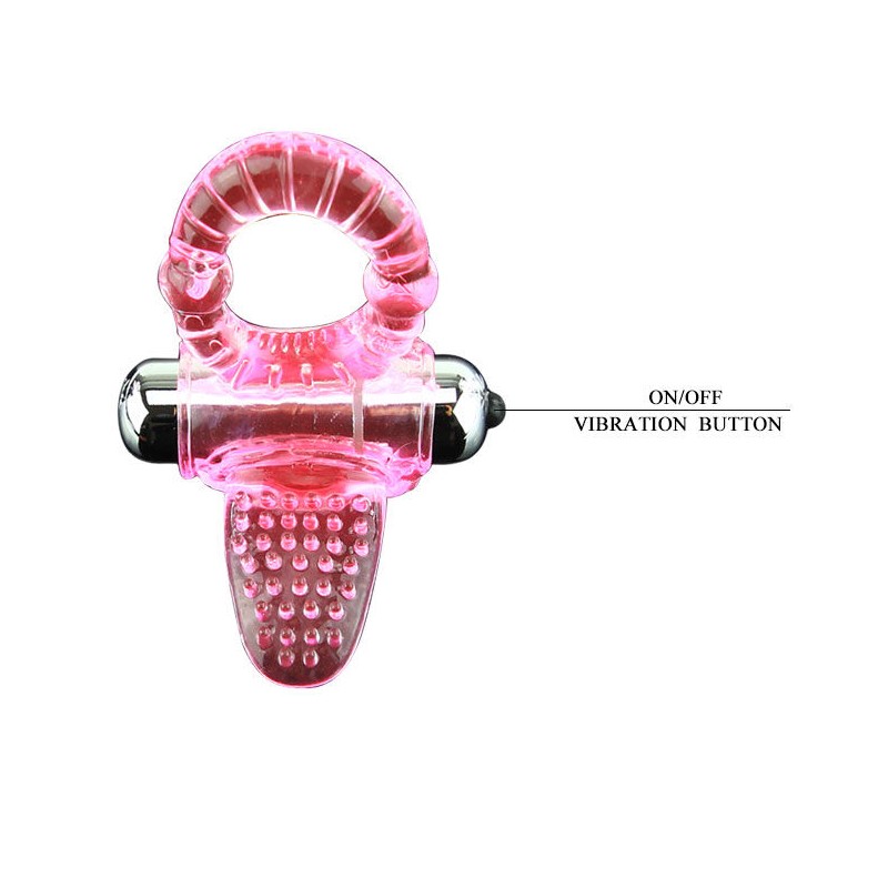 BAILE - SWEET ABS 10 RITMOS RING ANILLO PENE VIBRADOR ROSA