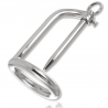 METAL HARD - ANILLO TESTICULOS CON PLUG URETRA CASTIDAD