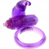 SEVEN CREATIONS - ANILLO VIBRADOR DE SILICONA TRANSPARENTE