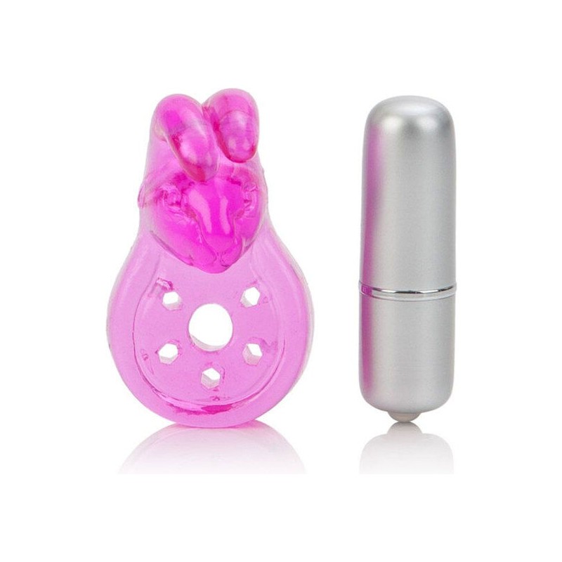 CALEXOTICS - MICRO VIBE AROUSER BUNNY ANILLO VIBRADOR ROSA