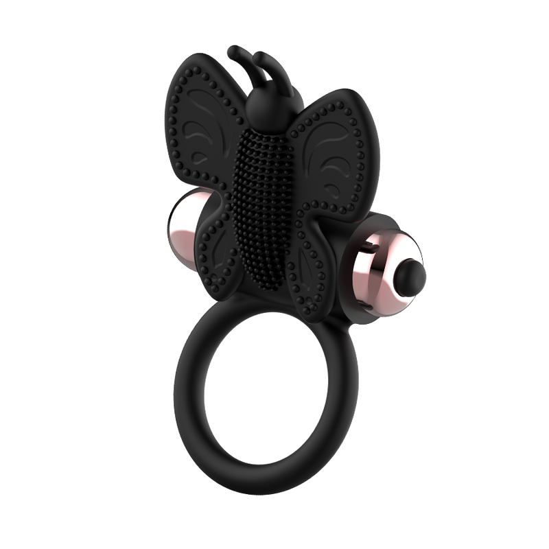 COQUETTE CHIC DESIRE - COCK RING BUTTERFLY ANILLO VIBRADOR NEGRO / GOLD