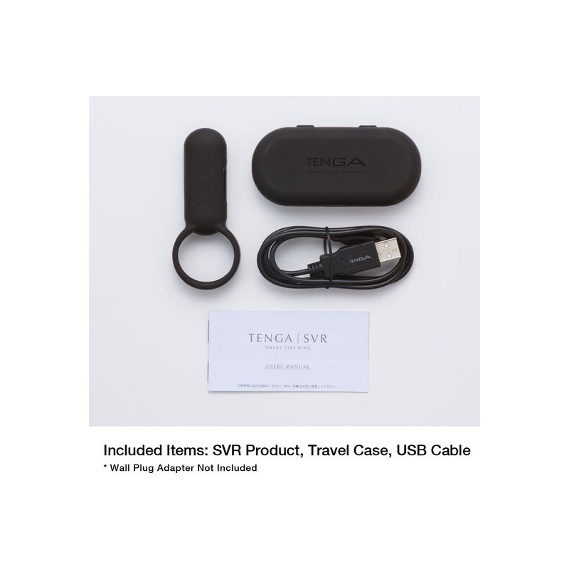 TENGA - SVR SMART ANILLO VIBRADOR NEGRO