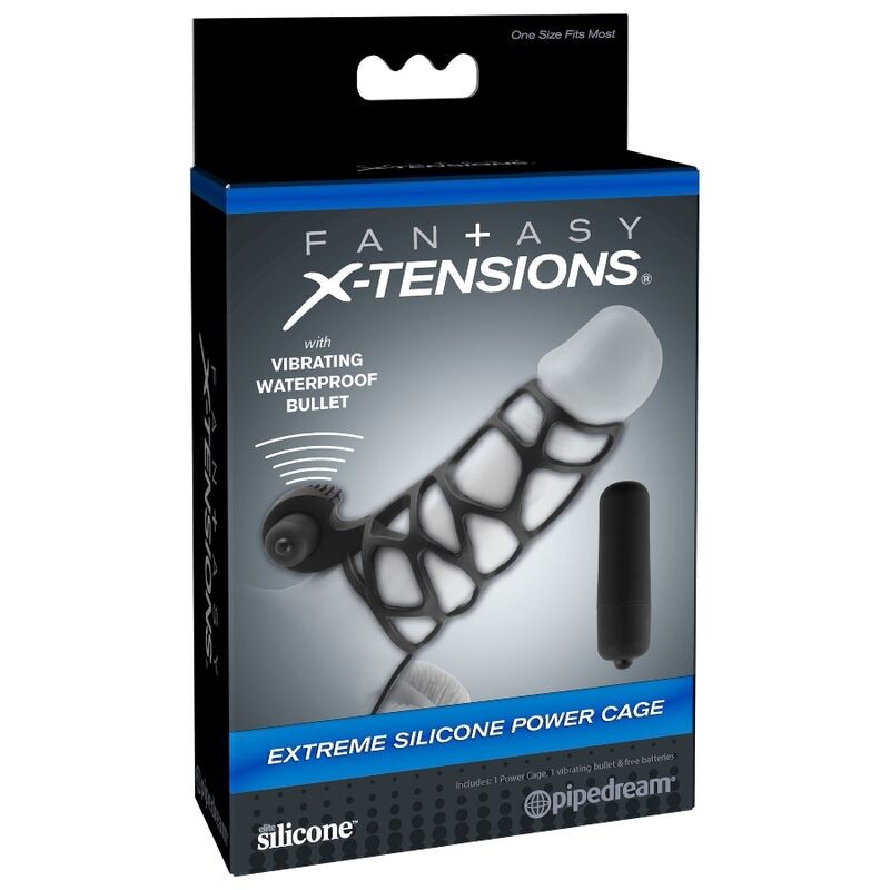 FANTASY X- TENSIONS - FUNDA PARA EL PENE DE SILICONA CON VIBRADOR