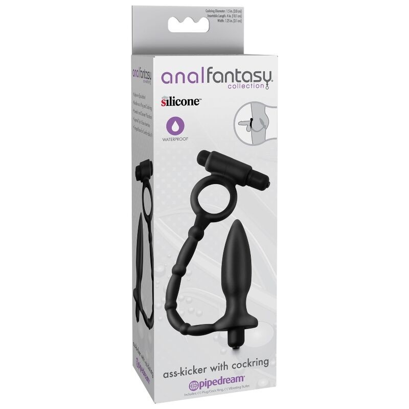 ANAL FANTASY - ESTIMULADOR MINI ANAL CON RING Y BALA VIBRADORA