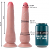 ROCKARMY - DUAL DENSITY SHERMAN DILDO REALISTA 24 CM -O- 4.62 CM