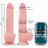 X RAY - CLEAR DILDO REALISTA TRANSPARENTE 15.5 CM -O- 3.5 CM