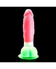 Dildo S-man Glow Pink And Green