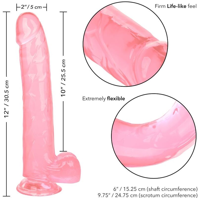 CALEXOTICS - SIZE QUEEN DILDO ROSA 25.5 CM