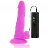 DIVERSIA - DILDO FLEXIBLE CON VIBRACIÓN LILA 18 CM -O- 4 CM