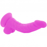 DIVERSIA - DILDO FLEXIBLE CON VIBRACION LILA 21.5 CM -O- 4.5 CM