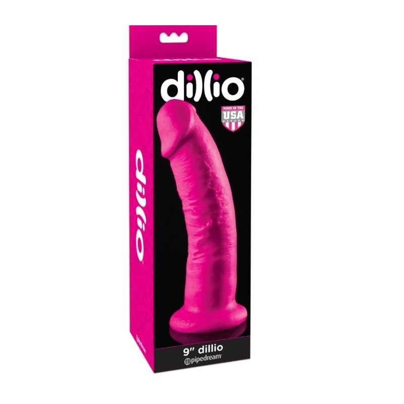 DILLIO - DILDO CON VENTOSA ROSA 22.9 CM