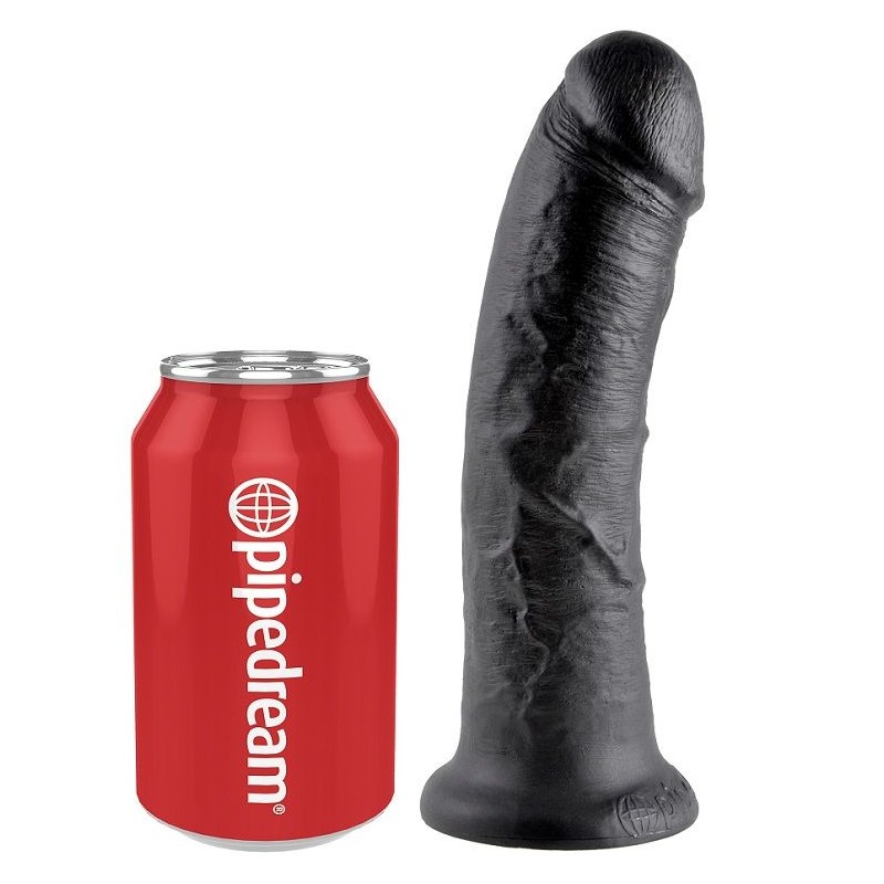 KING COCK - 8 PENE NEGRO 20.3 CM