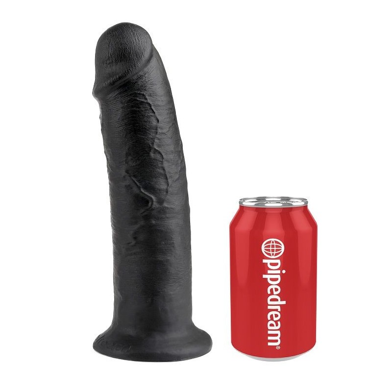 KING COCK - 10 PENE NEGRO 25 CM