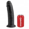 KING COCK - 10 PENE NEGRO 25 CM