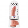 KING COCK - 9 PENE REALISTICO NEGRO 22.9 CM