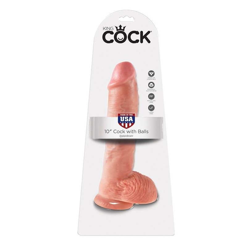 KING COCK - 10 PENE REALISTICO NATURAL 26.5 CM