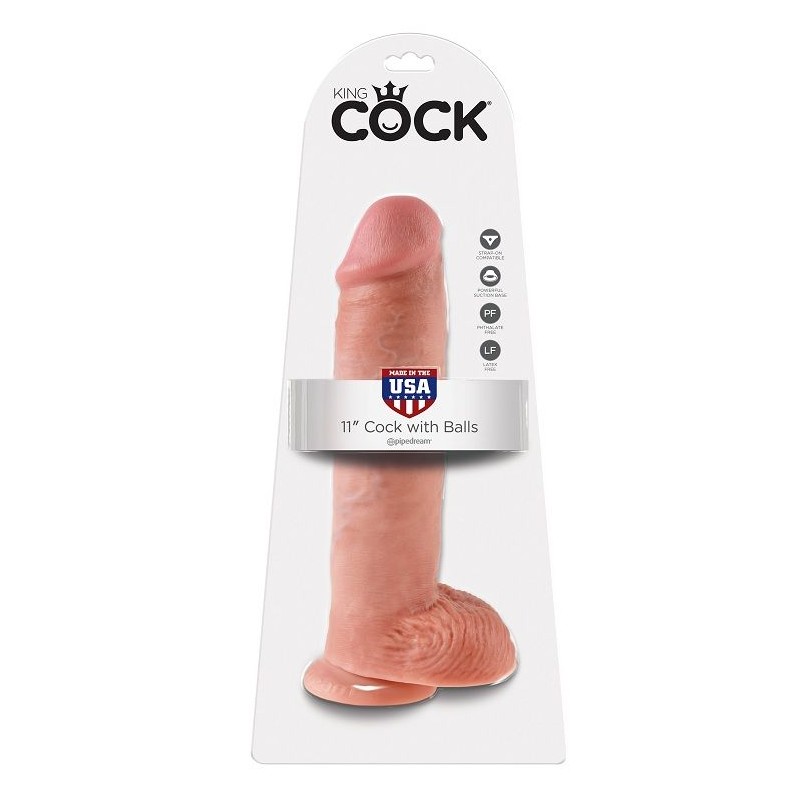 KING COCK - 11 PENE REALISTICO NATURAL 28 CM