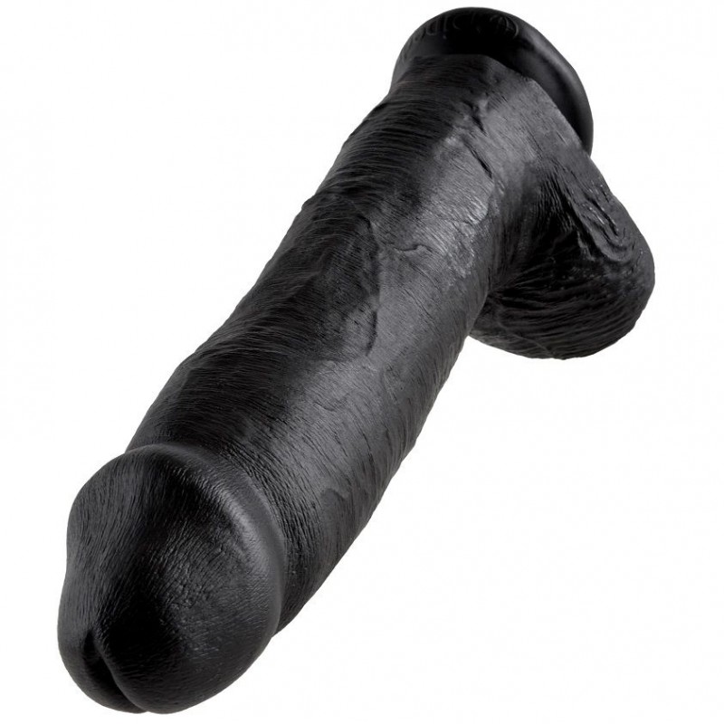 KING COCK - 12 PENE REALISTICO NEGRO 30.48 CM