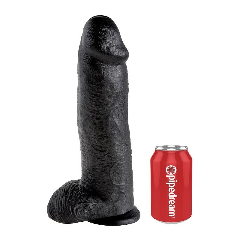 KING COCK - 12 PENE REALISTICO NEGRO 30.48 CM