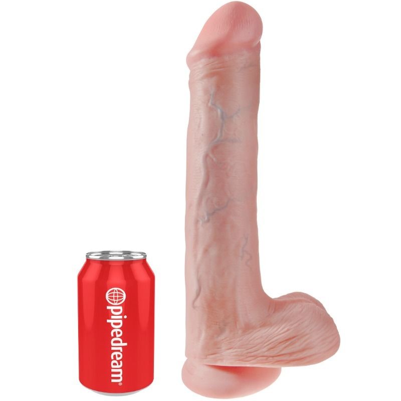 KING COCK - PENE REALISTICO CON TESTICULOS 33 CM COLOR NATURAL