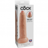 KING COCK - DILDO REALISTICO UNCUT NATURAL 23 CM