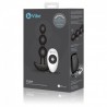 B-VIBE - TRIPLET ANAL CONTROL REMOTO BEADS NEGRO